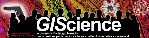 Master universitario II livello – GIScience e Sistemi a Pilotaggio Remoto (SAPR)