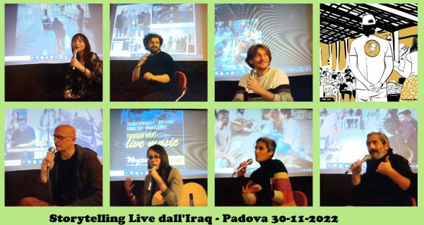 Storytelling Live dall’Iraq: artisti padovani con Walking Arts NGO – Videoracconto